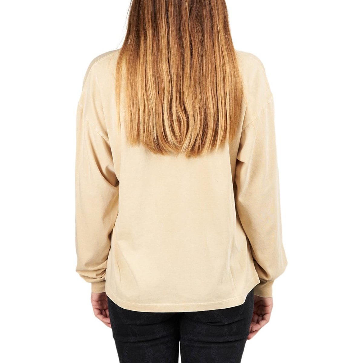 Carhartt WIP W L/S Mosby Script T-Shirt (Braun) - Allike Store