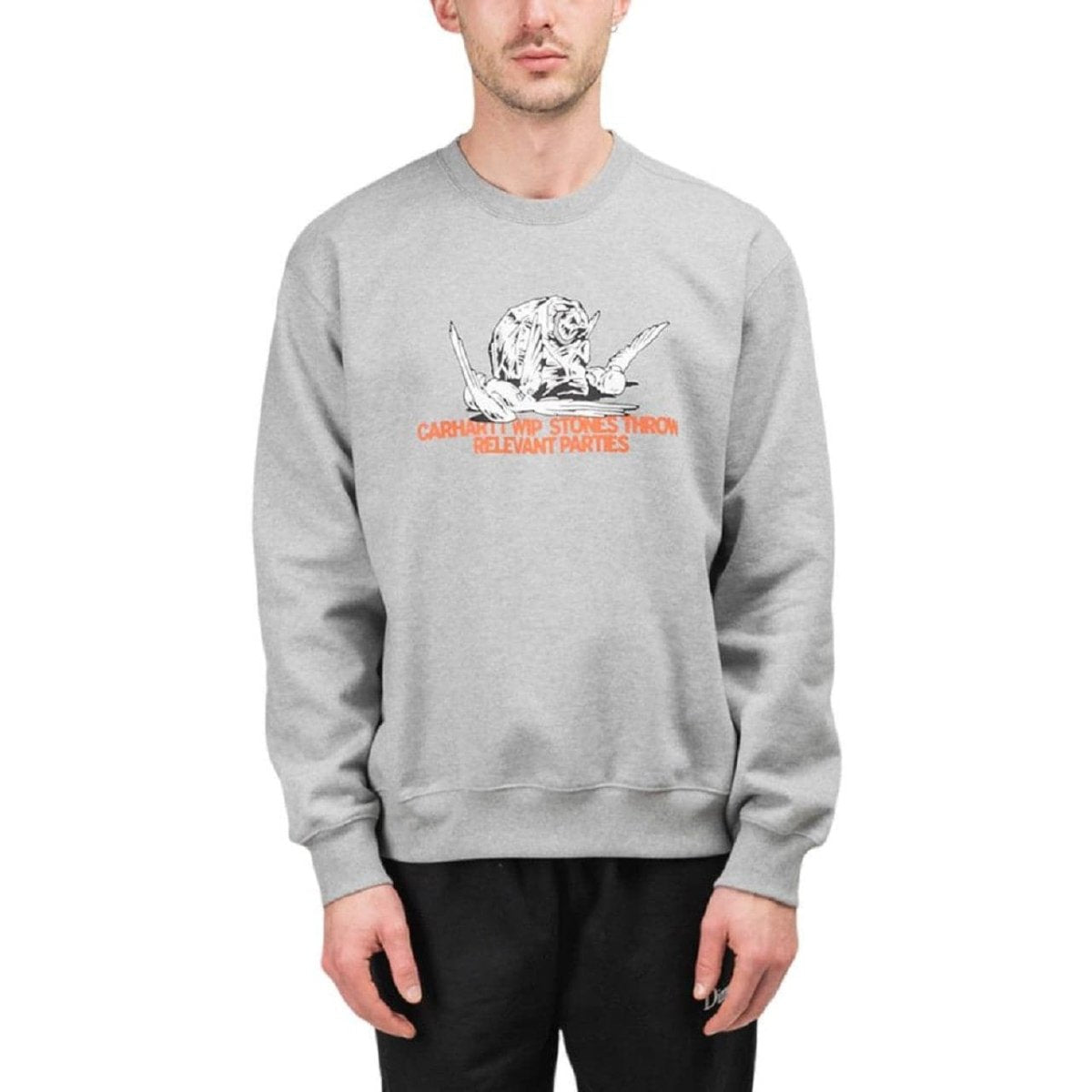 Carhartt WIP x Relevant Parties Stones Throw Sweatshirt (Grau) - Allike Store