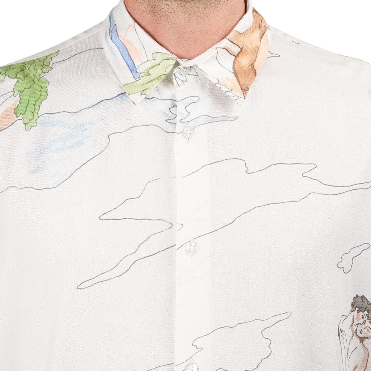 Carne Bollente A Curious Night Allover Shirt (Weiß) - Allike Store