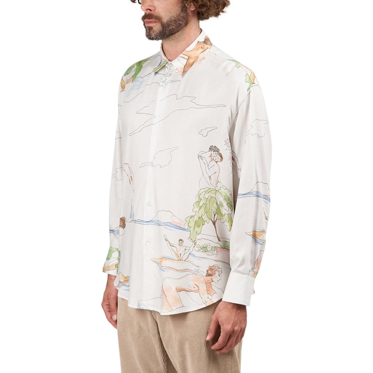 Carne Bollente A Curious Night Allover Shirt (Weiß) - Allike Store