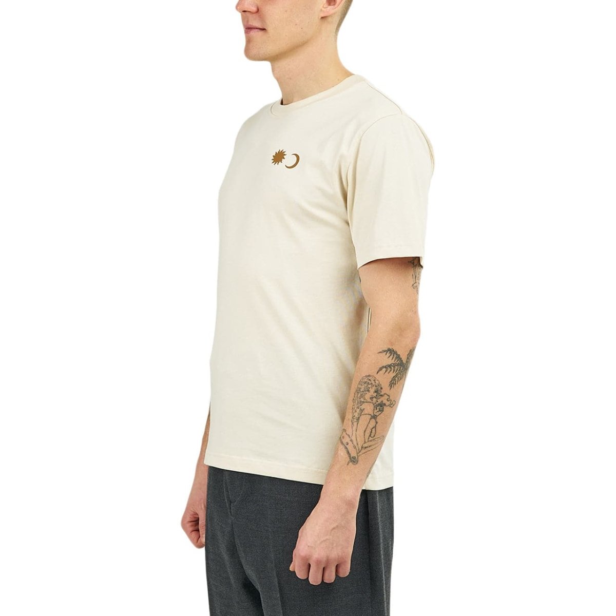 Carne Bollente Couple Calendar T-Shirt (Beige) - Allike Store