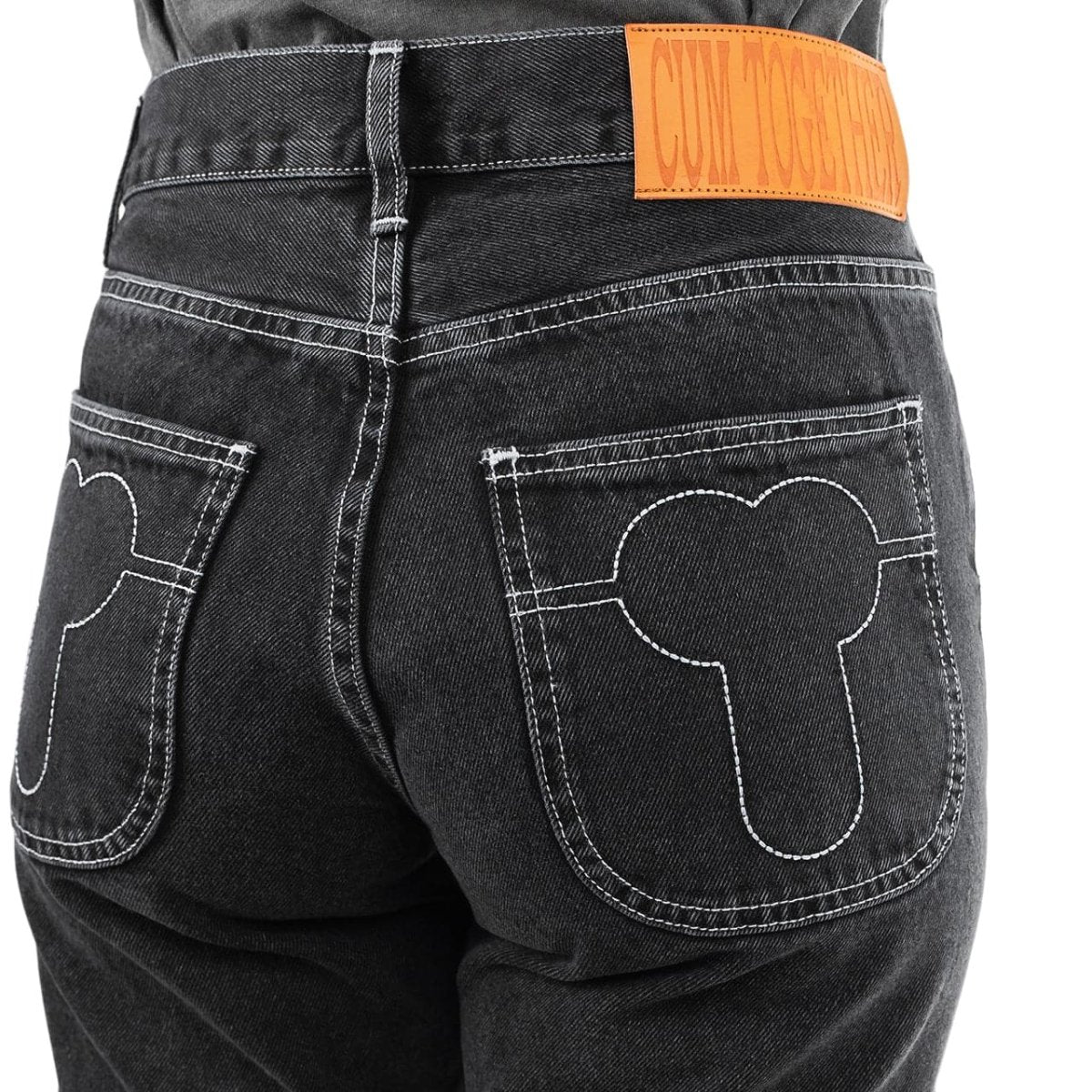 Carne Bollente Dick In The Back Denim Pant (Schwarz) - Allike Store