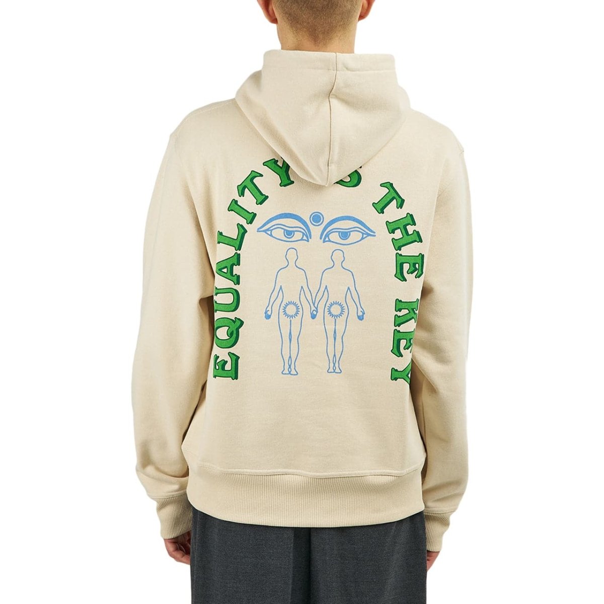 Carne Bollente Equality Is The Key Hoodie (Beige) - Allike Store