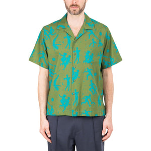 Carne Bollente The Sighing Game Shirt (Olive / Blau) - Allike Store