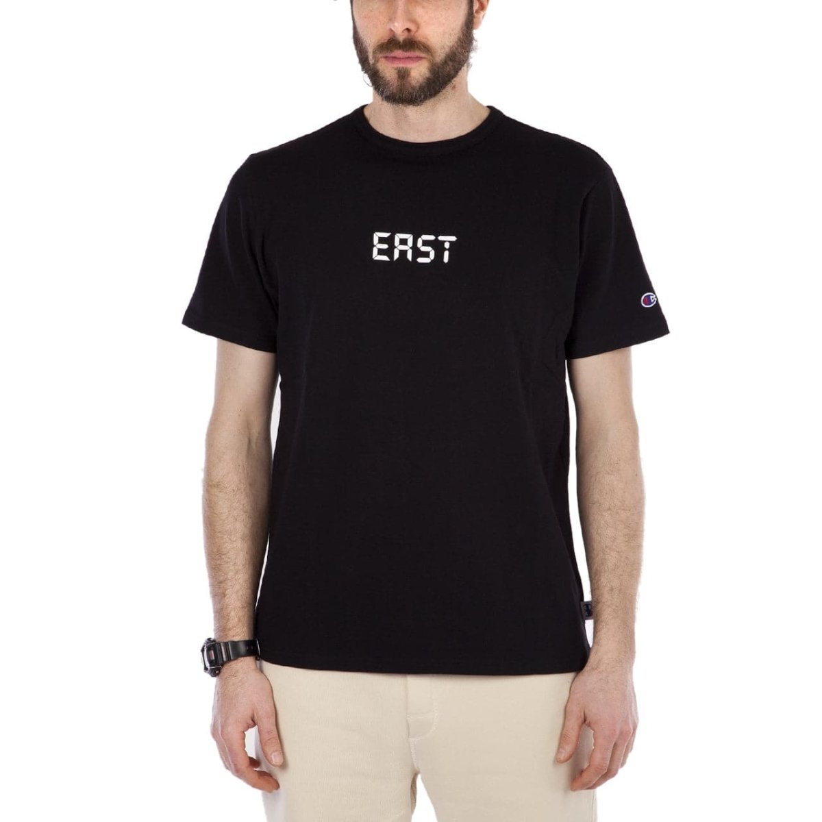 Champion x Beams East Beams Tee (Schwarz) - Allike Store