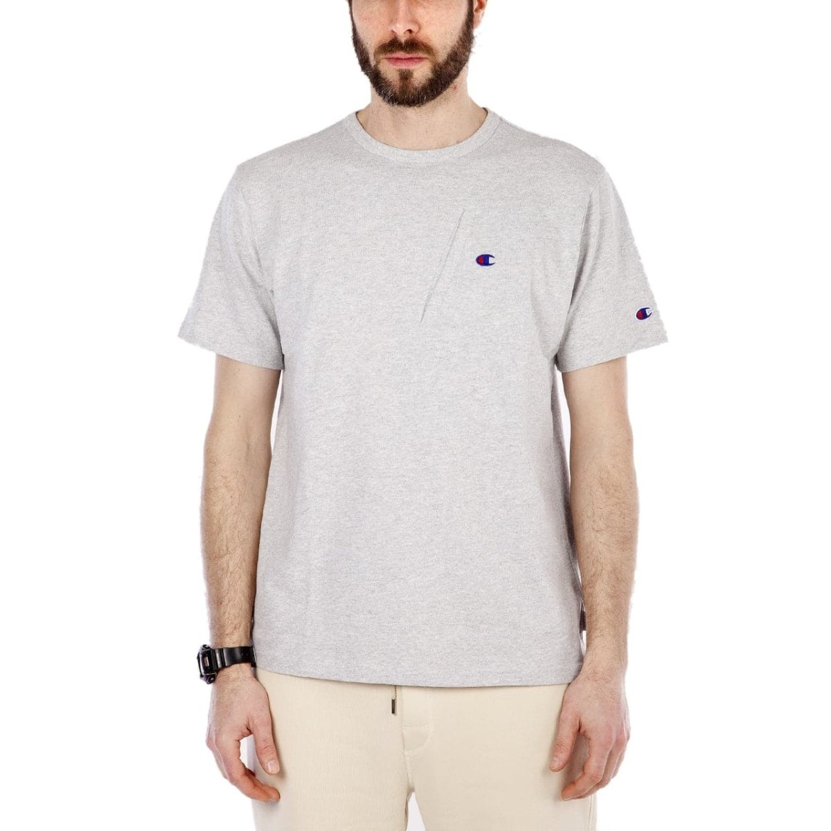 Champion x Beams Pocket Detail Tee (Grau) - Allike Store