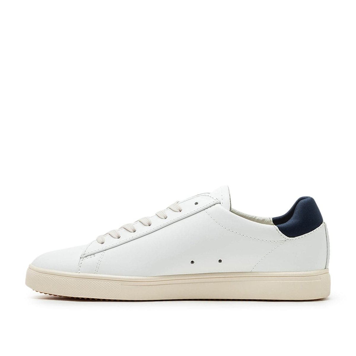 Clae Bradley Essentials White Leather (Weiss / Navy) - Allike Store