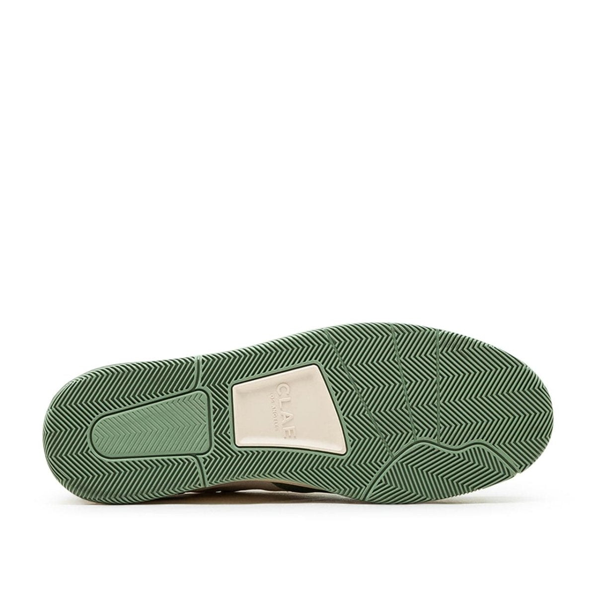 Clae Malone Menta Leather Off-White (Oliv / Weiss) - Allike Store