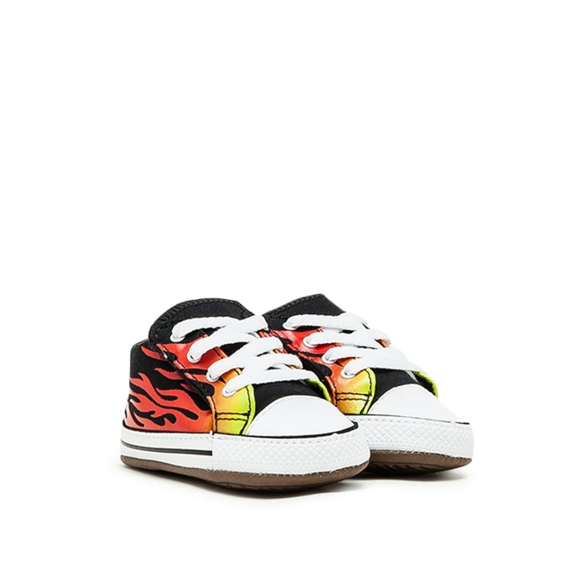 Converse Kids Archive Flames Chuck All-Star Cribster Mid (Schwarz / Weiß / Rot) - Allike Store