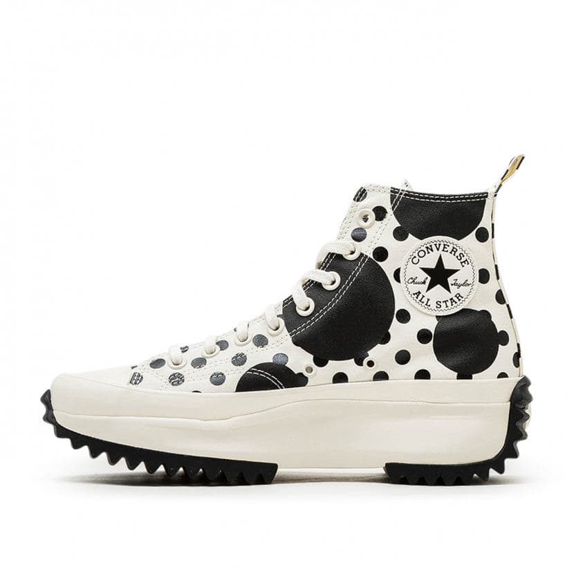 Converse Run Star Hike Platform Polka (Weiss / Schwarz) - Allike Store