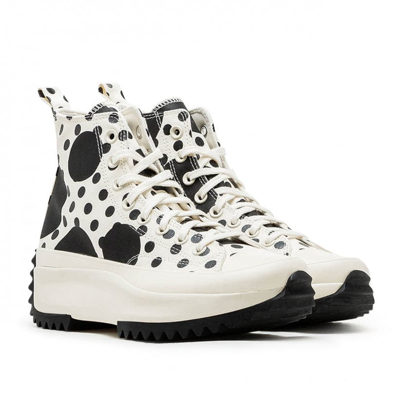 Converse Run Star Hike Platform Polka (Weiss / Schwarz) - Allike Store