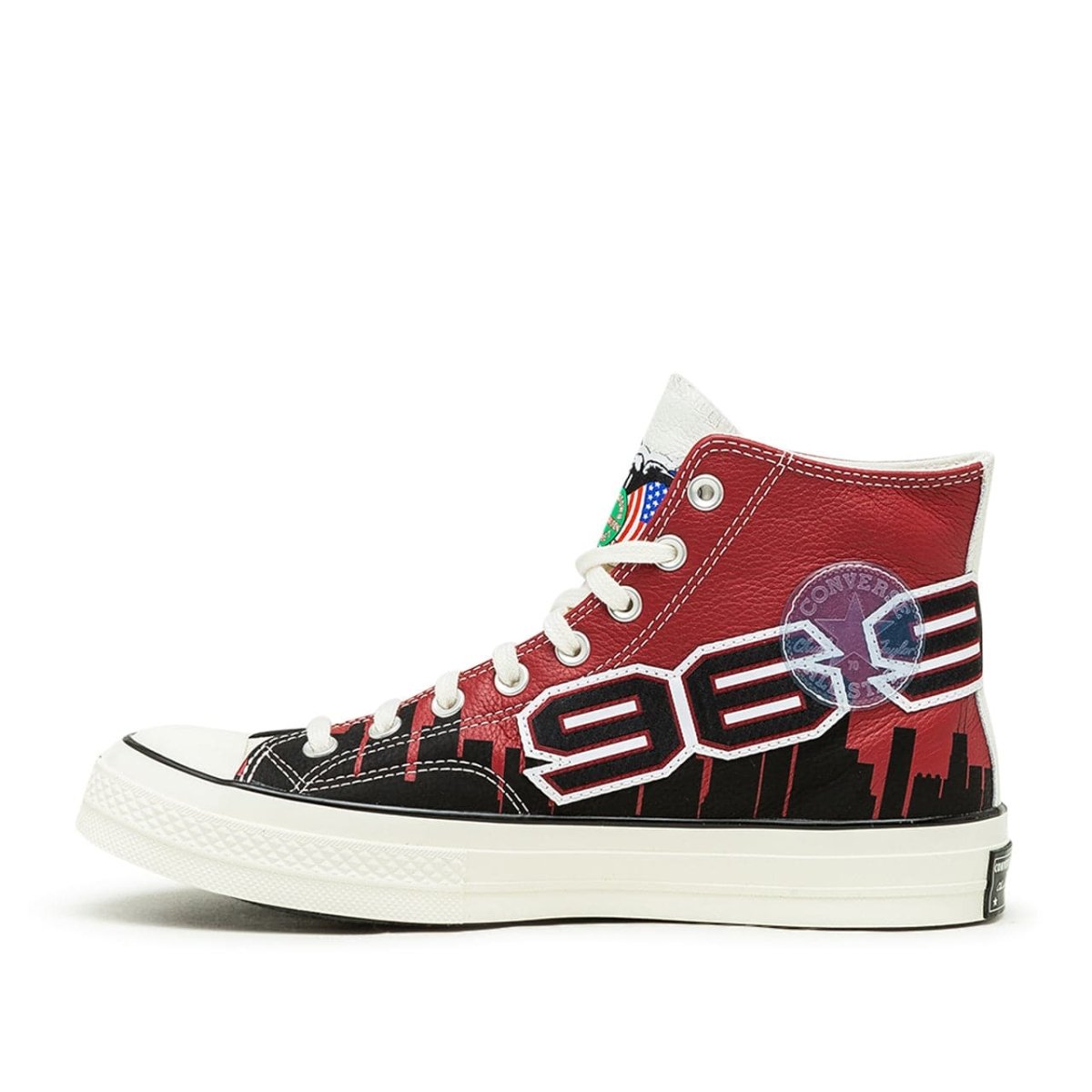 Converse x Chinatown Market 'Bulls Championship Jacket' Chuck 70 Hi (Rot / Schwarz) - Allike Store