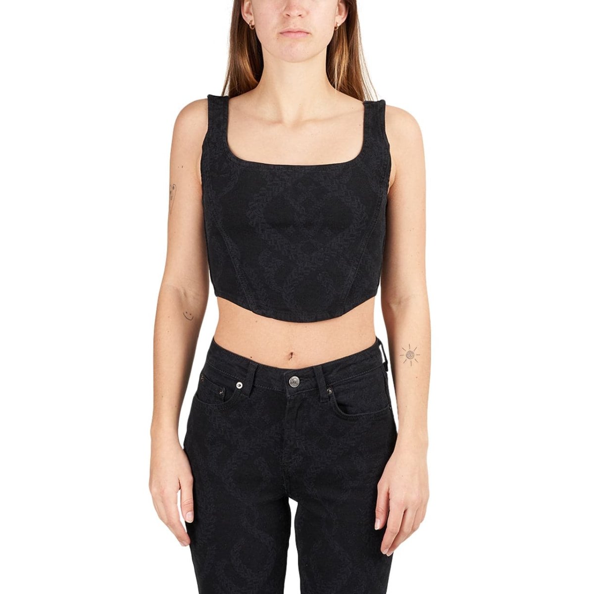 Daily Paper Black Braids Lina Top (Schwarz) - Allike Store