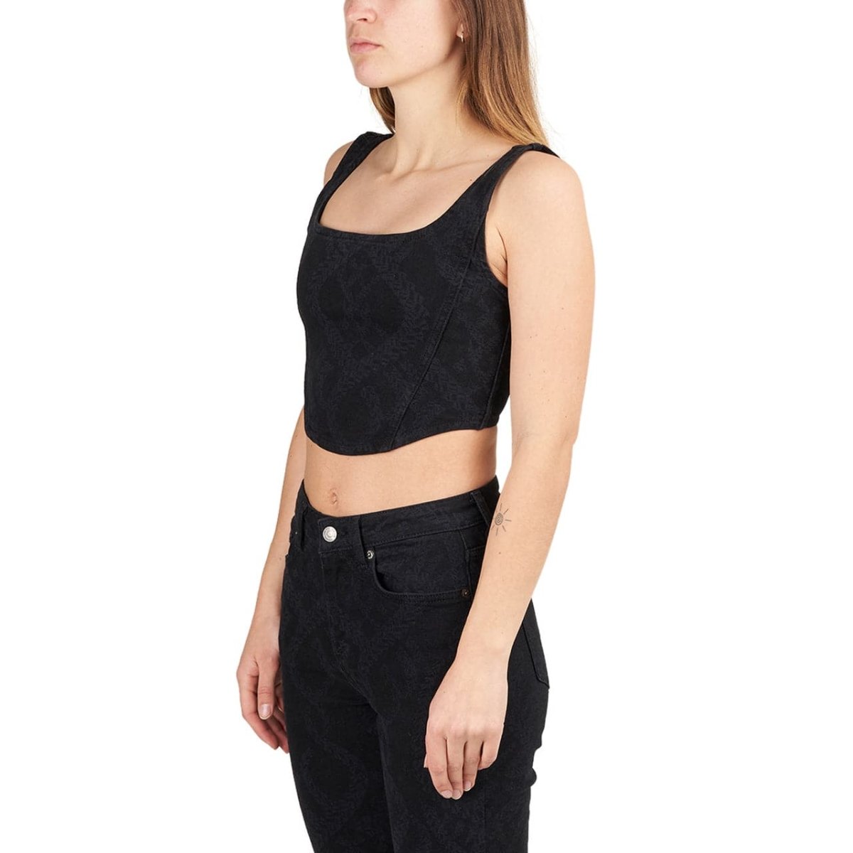 Daily Paper Black Braids Lina Top (Schwarz) - Allike Store