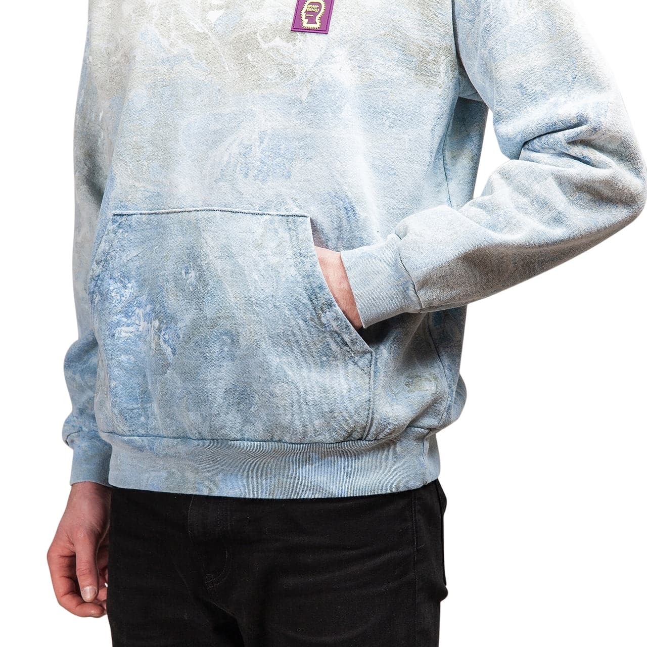 Brain Dead Marble Dye Hoodie (Marmor) - Allike Store