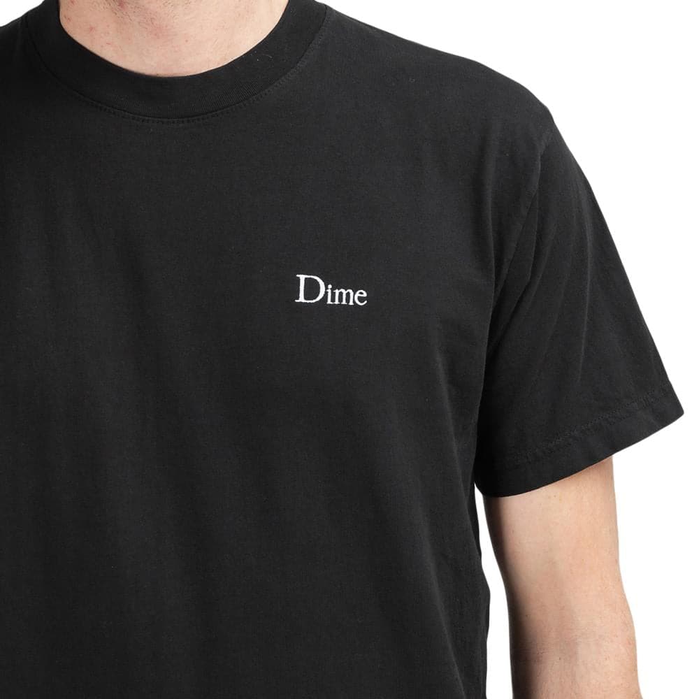 Dime Classic Embroidered T-Shirt (Schwarz) - Allike Store