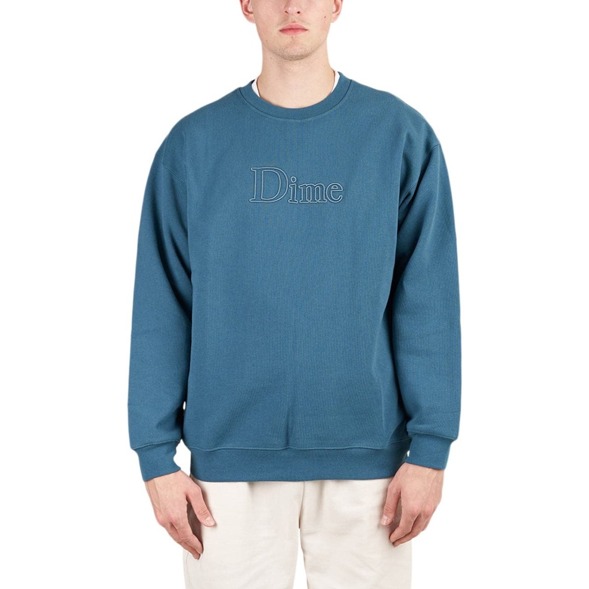 DIME SMALL LOGO SWEAT real teal スウェット Dime MTL Mens Little Logo Crew Neck Sweatshirt Real Teal