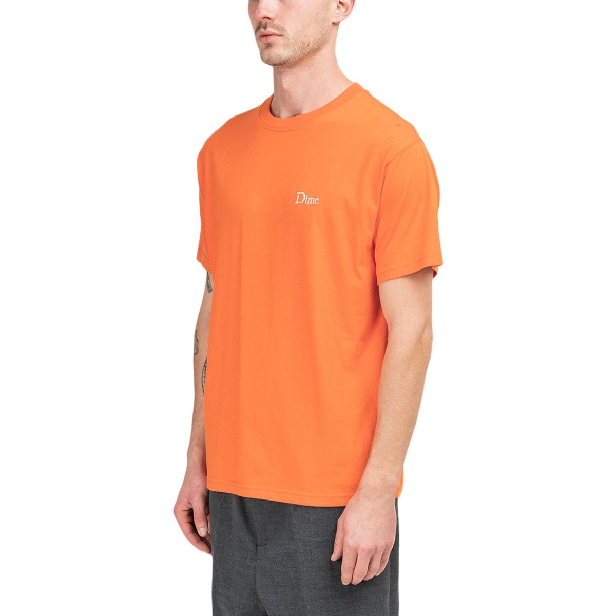 Dime Classic Small Logo T-Shirt (Orange) - Allike Store