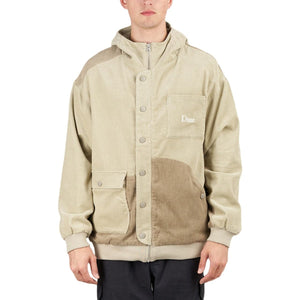 Dime Corduroy Hooded Jacket (Beige) - Allike Store