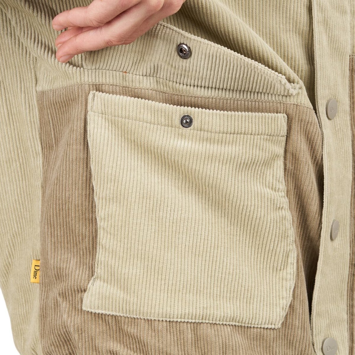 Dime Corduroy Hooded Jacket (Beige) - Allike Store