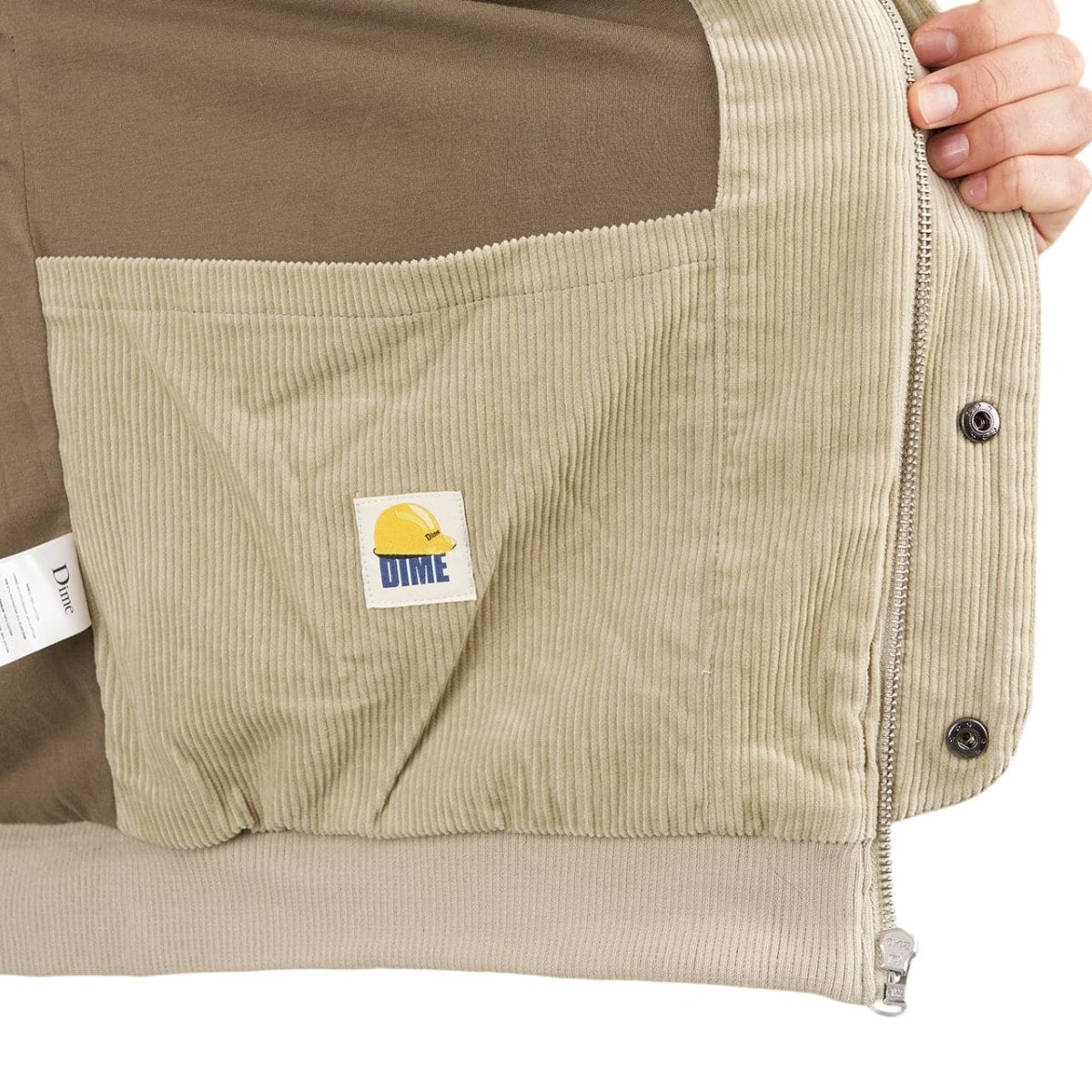 Dime Corduroy Hooded Jacket (Beige) - Allike Store