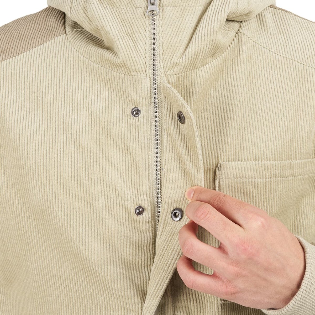 Dime Corduroy Hooded Jacket (Beige) - Allike Store