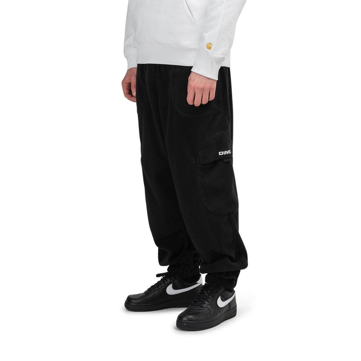 Dime Fleece Round Cargo Pants (Schwarz) - Allike Store