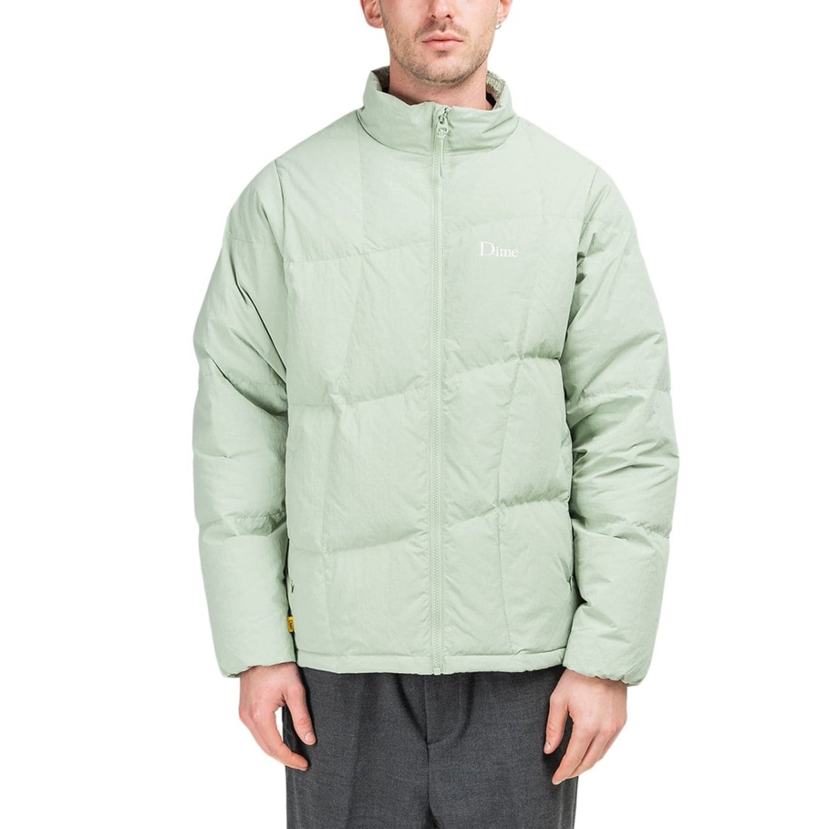 Dime Warp Heavy Weight Puffer Jacket (Mint) - Allike Store