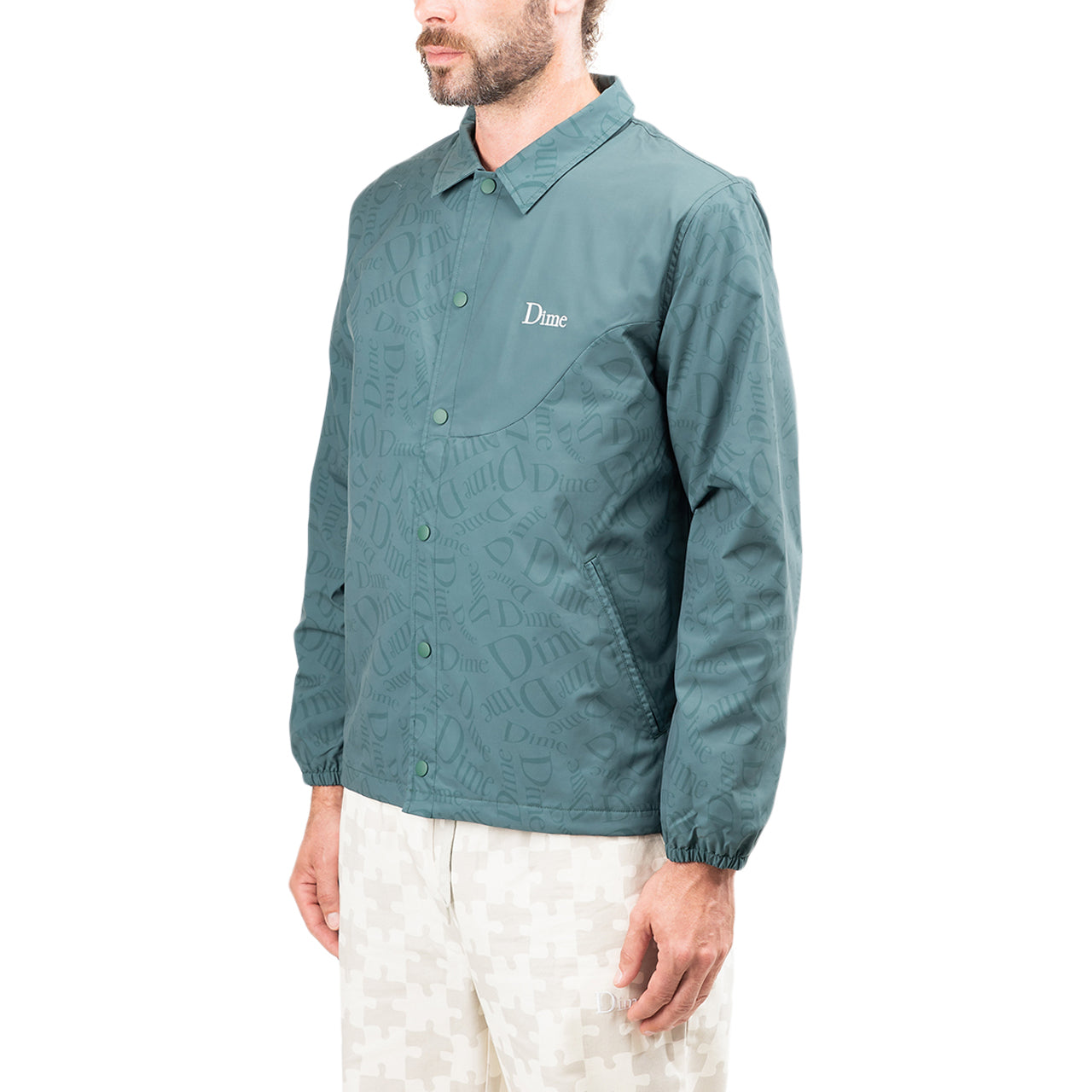Dime Allover Coach Jacket (Grün) - Allike Store