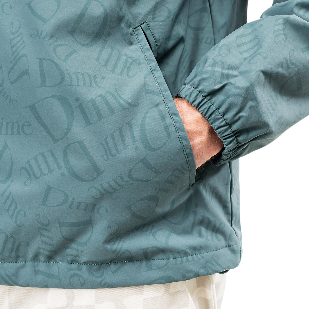 Dime Allover Coach Jacket (Grün) - Allike Store