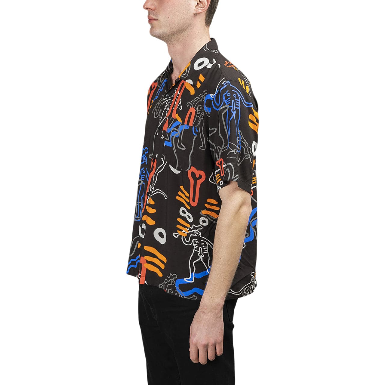 Aries Dude Hawaiian Shirt (Schwarz) - Allike Store