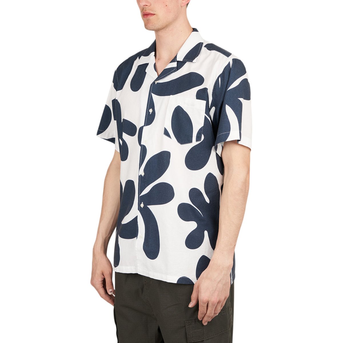 Edmmond Studios Alice Short Sleeve Shirt (Navy) - Allike Store