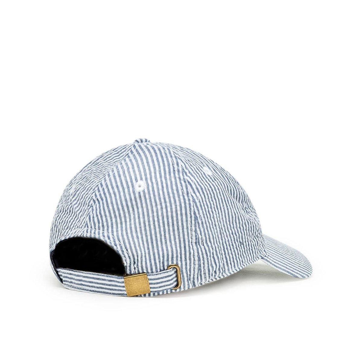 Edmmond Studios Duck Seersucker Cap (Blau / Weiss) - Allike Store