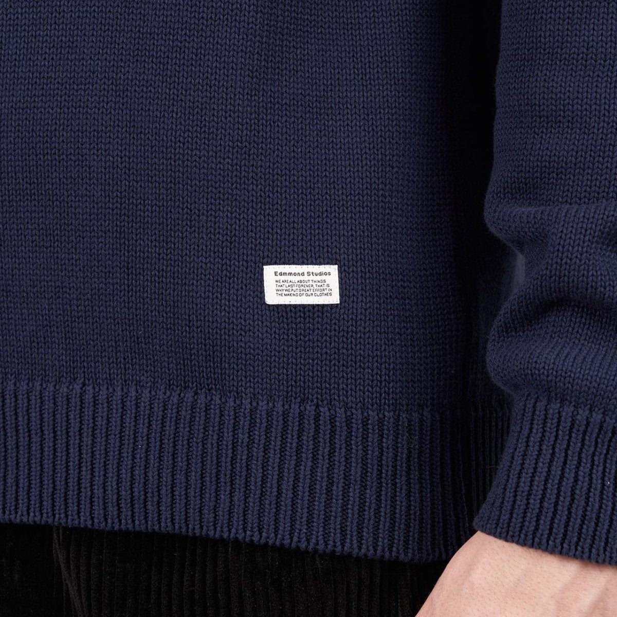Edmmond Studios Flower Sweater (Navy) - Allike Store