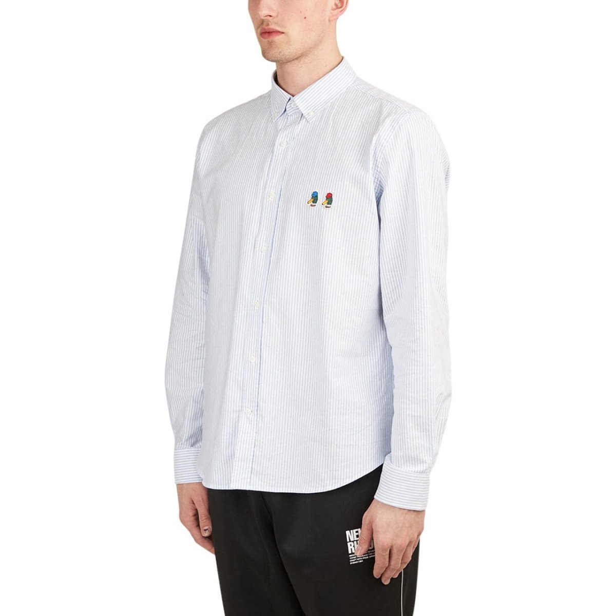 Edmmond Studios Special Duck Shirt vertical stripes (Blau) - Allike Store