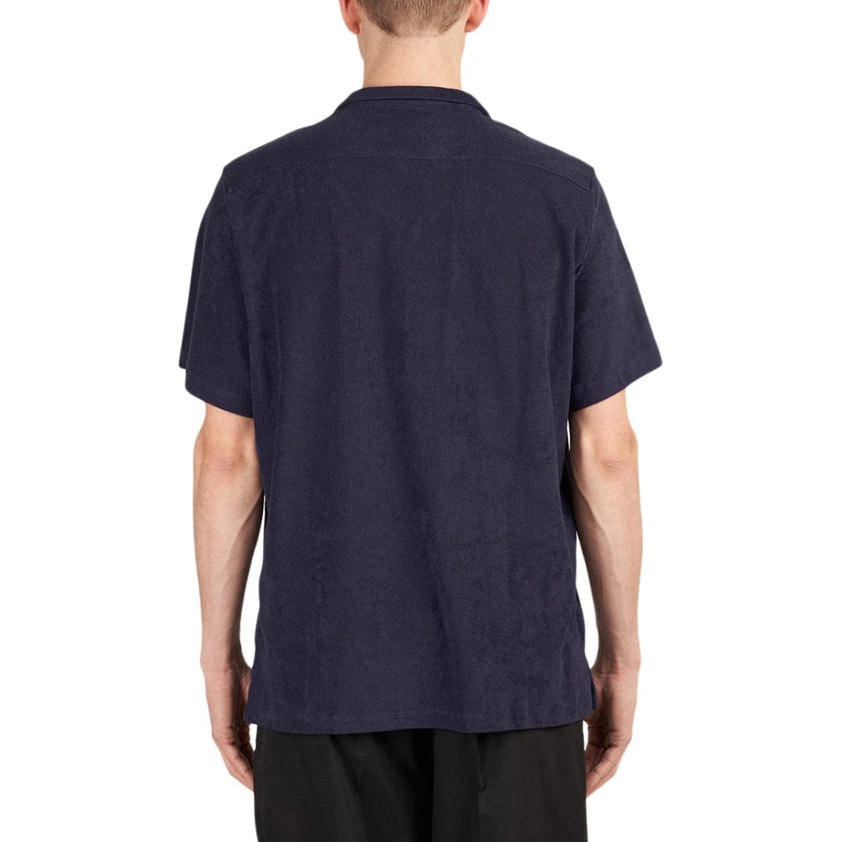 Edmmond Studios Terry Short Sleeve Shirt (Navy) - Allike Store