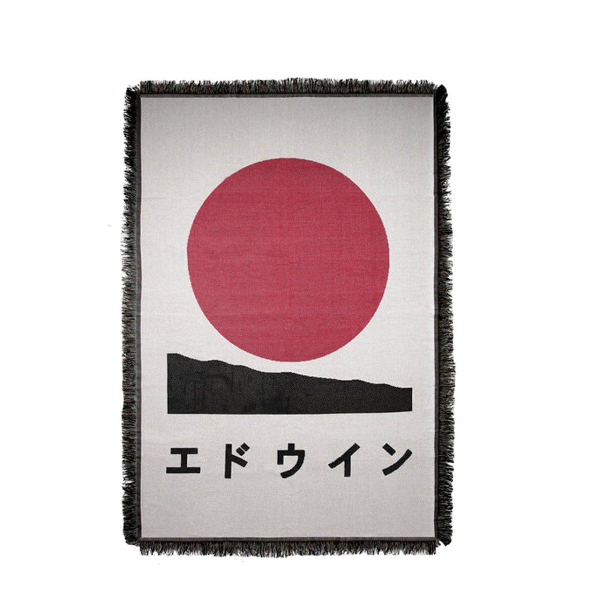 Edwin Blanket (Weiß / Schwarz / Rot) - Allike Store