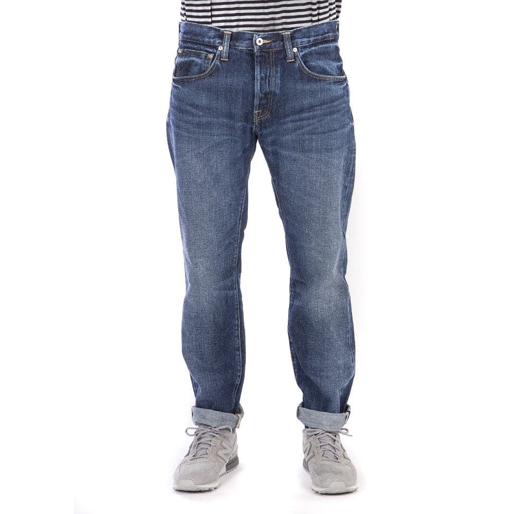 Edwin ED-55 Red Listed Selvage Denim Blue Contrast Clean Wash (Blau) - Allike Store