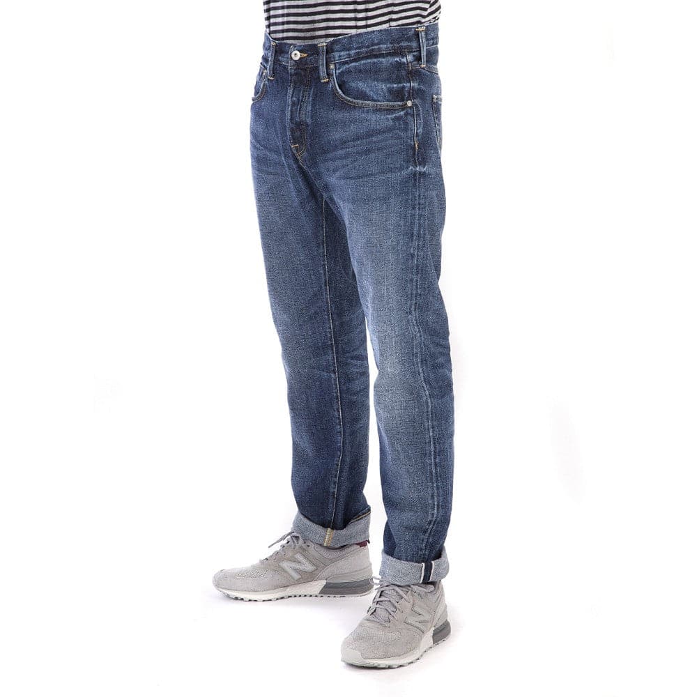 Edwin ED-55 Red Listed Selvage Denim Blue Contrast Clean Wash (Blau) - Allike Store