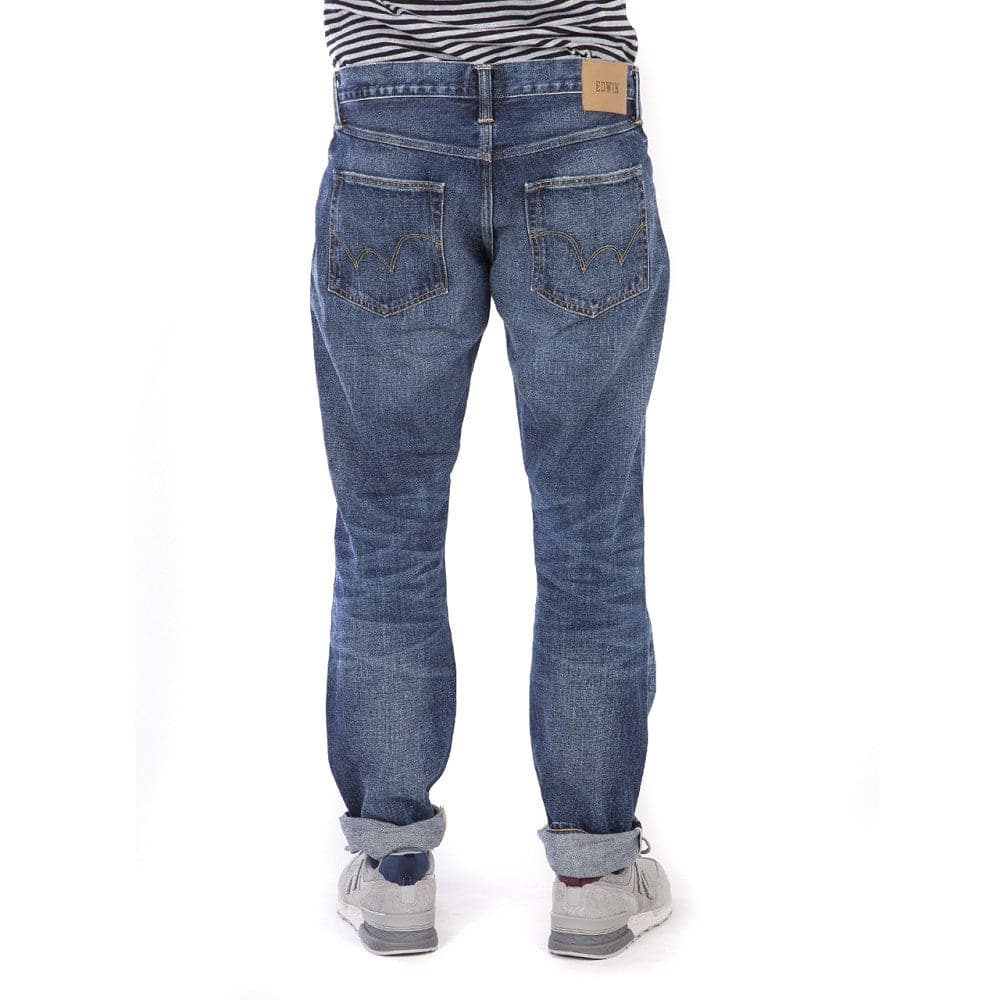 Edwin ED-55 Red Listed Selvage Denim Blue Contrast Clean Wash (Blau) - Allike Store