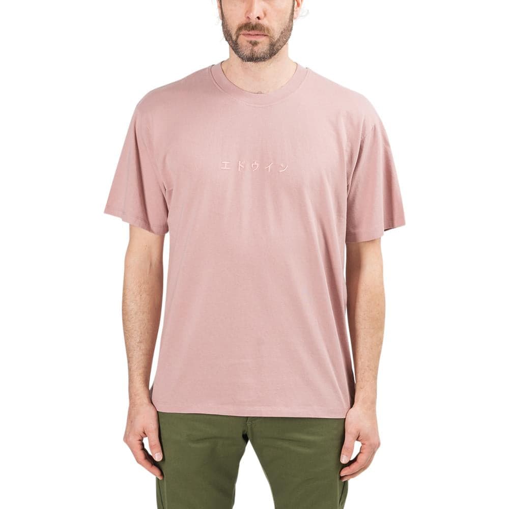 Edwin Katakana Embroidery TS Cotton Single Jersey (Pfirsich) - Allike Store