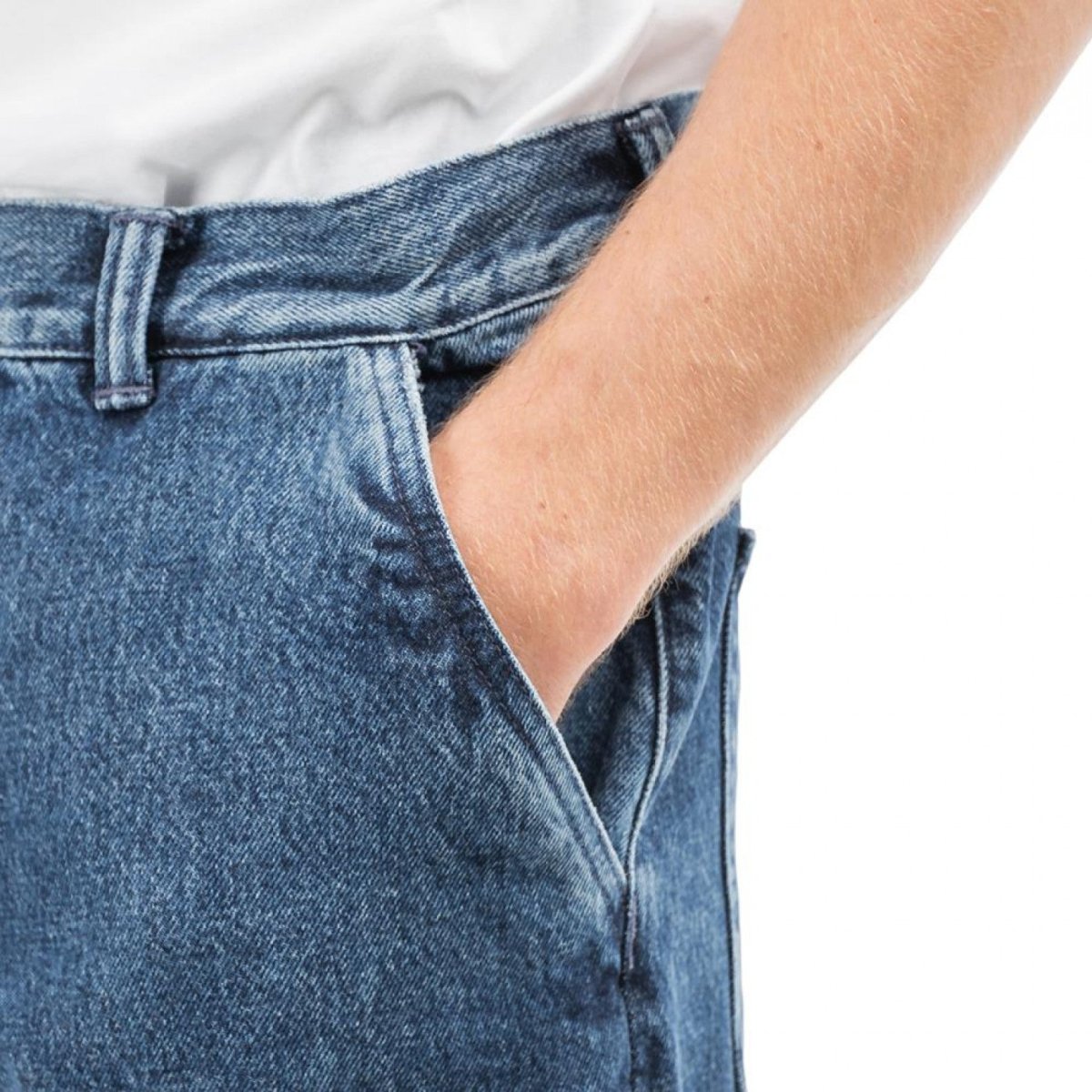 Edwin Universe Pant Cropped (Blau) - Allike Store