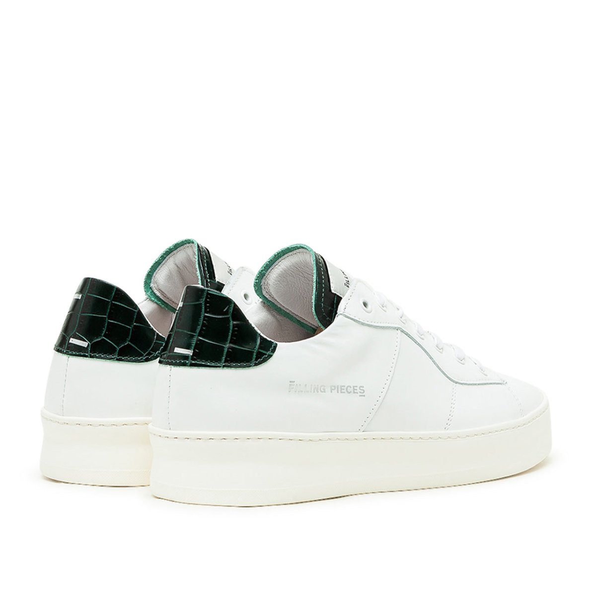 Filling Pieces Low Plain Court (Weiß / Grün) - Allike Store