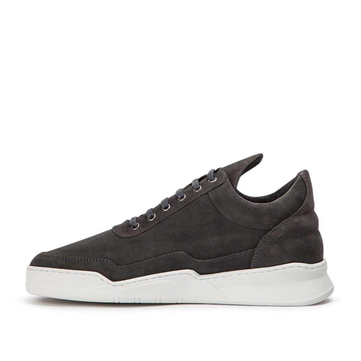 Filling Pieces Low Top Ghost Waxed Suede (Dunkelgrau) - Allike Store