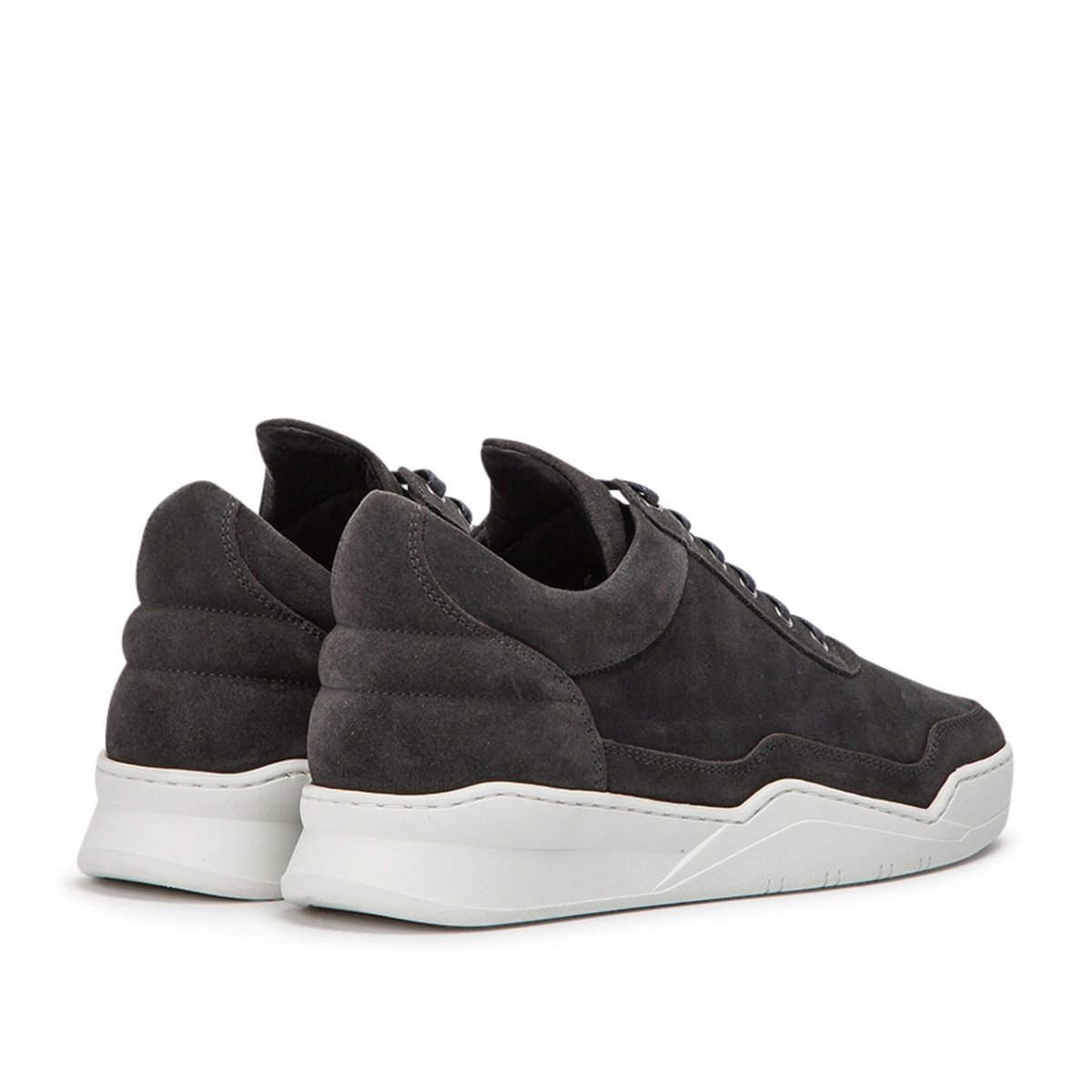 Filling Pieces Low Top Ghost Waxed Suede (Dunkelgrau) - Allike Store