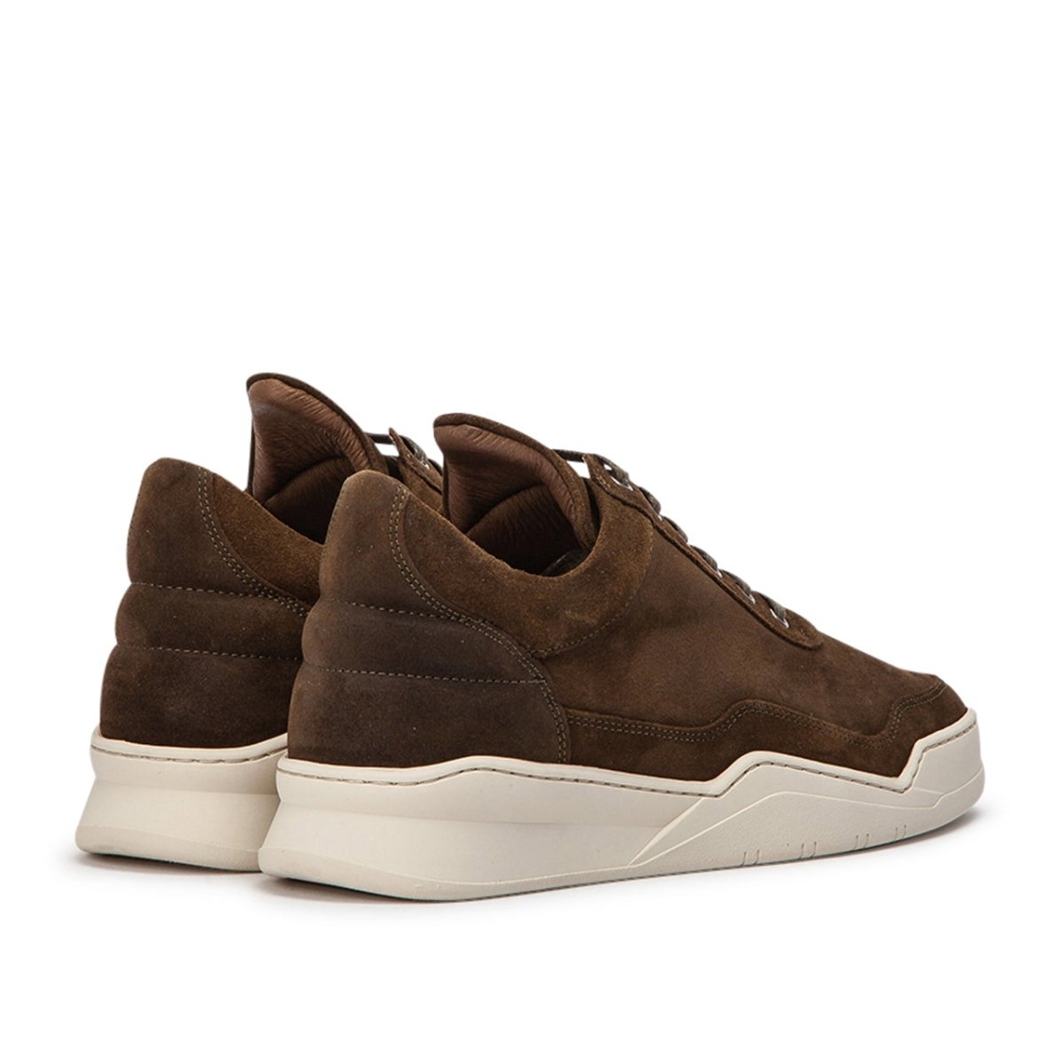 Filling Pieces Low Top Ghost Waxed Suede (Dunkelgrün) - Allike Store