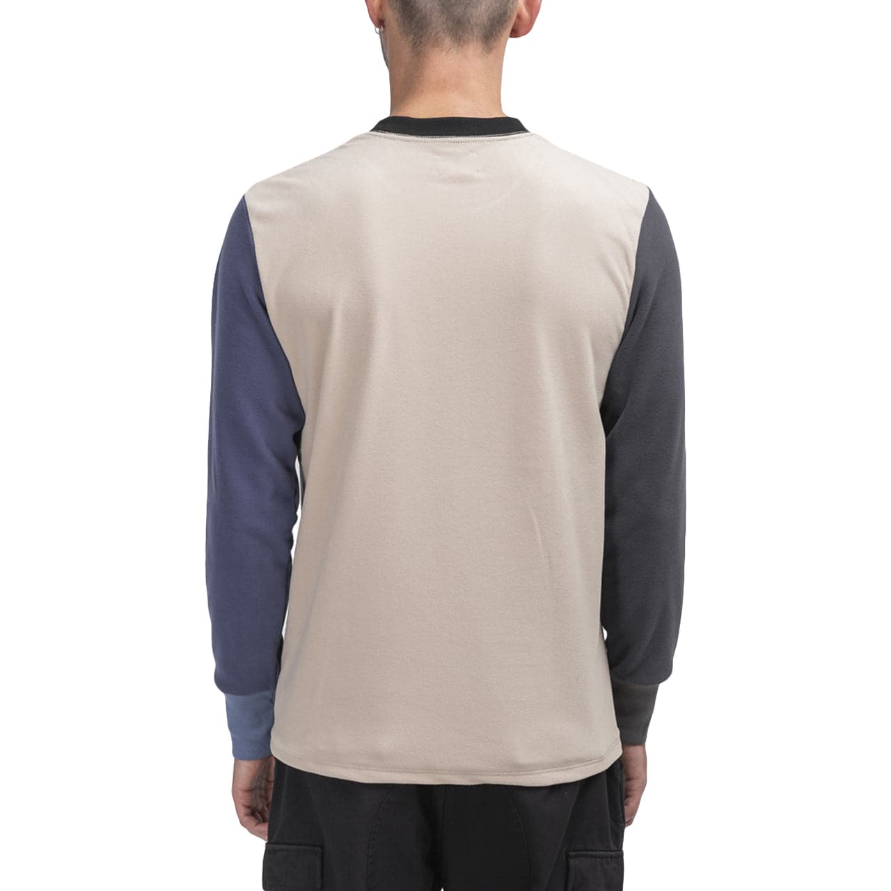Aimé Leon Dore Color Blocked Fleece Longsleeve (Cream) - Allike Store