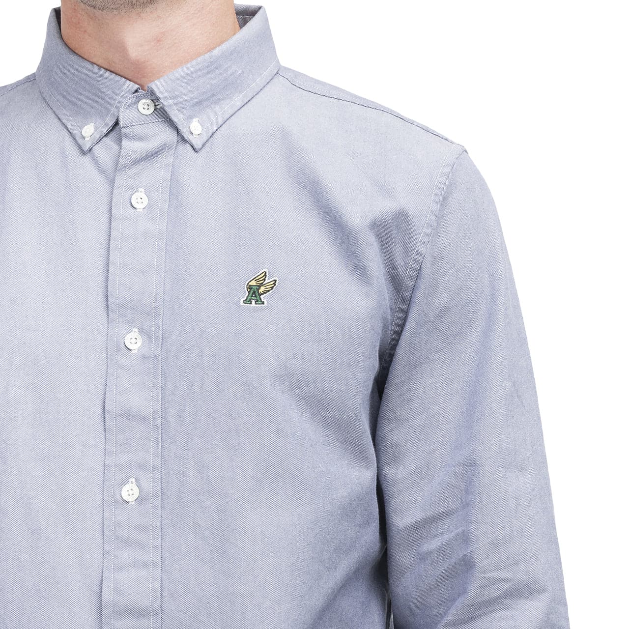 Aimé Leon Dore A-Wing Patch Oxford Shirt (Blau) - Allike Store