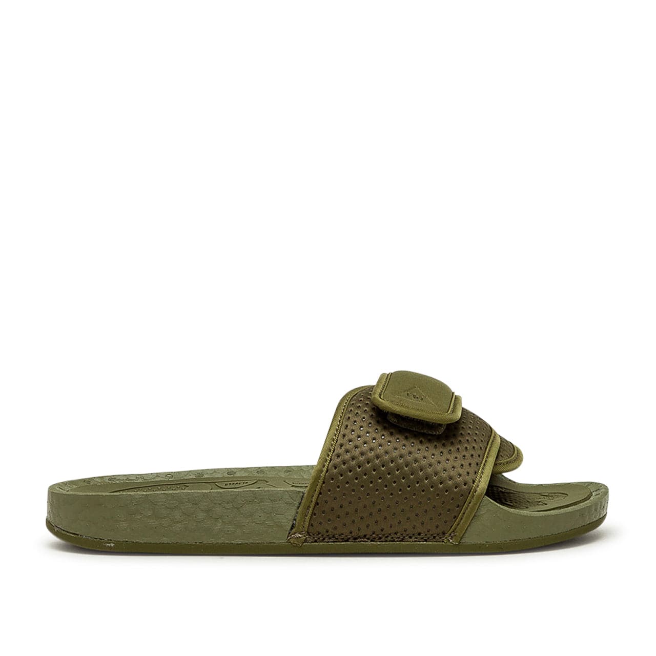 adidas x Pharrell Williams Chanceletas HU Boost Slide Olive