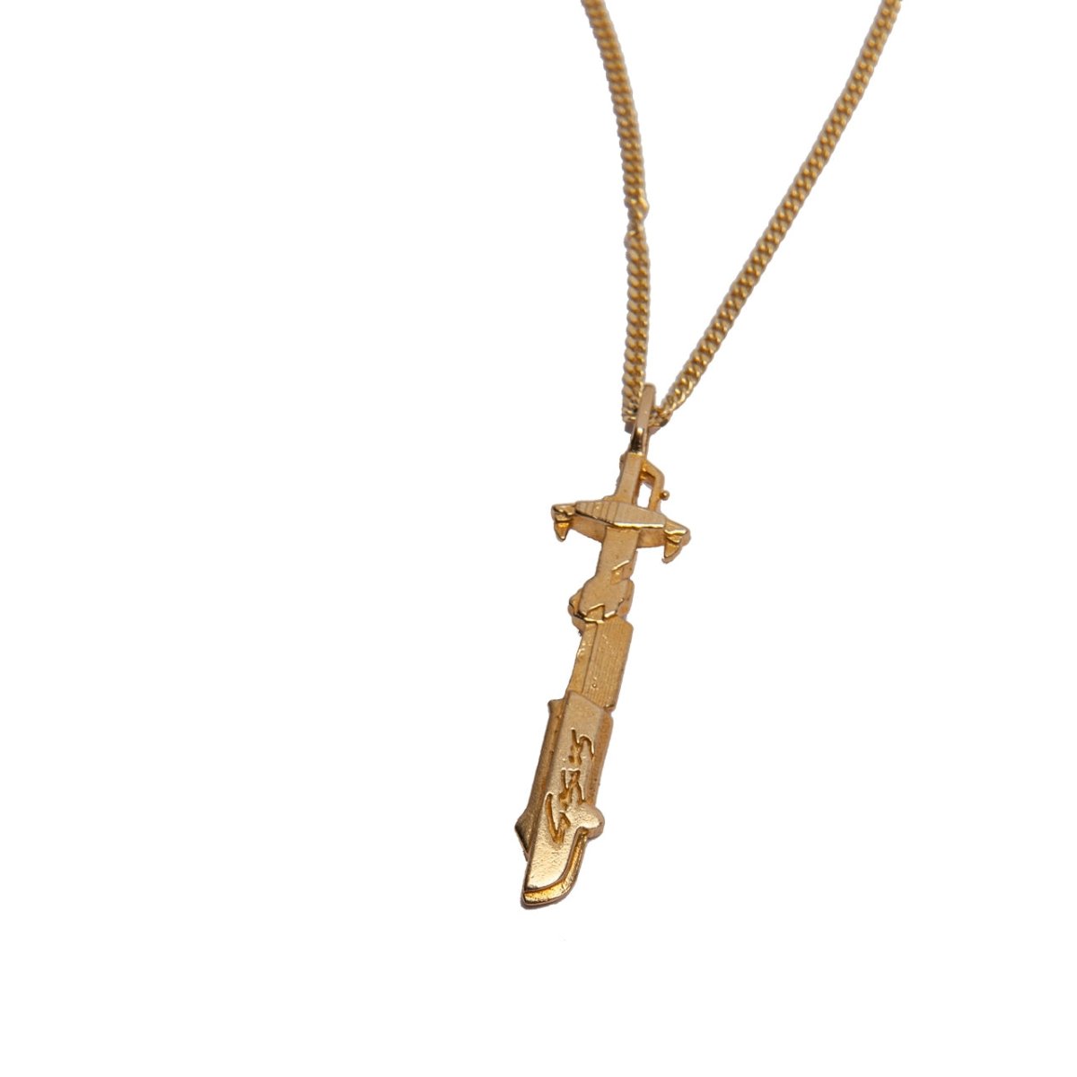 Gasius Manga Sword Pendant & 60cm Chain 18K Gold (Gold) - Allike Store